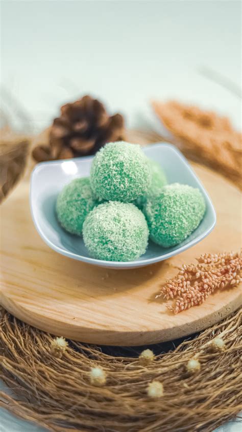 Coconut Rice Cake Balls In A Small Bowl · Free Stock Photo