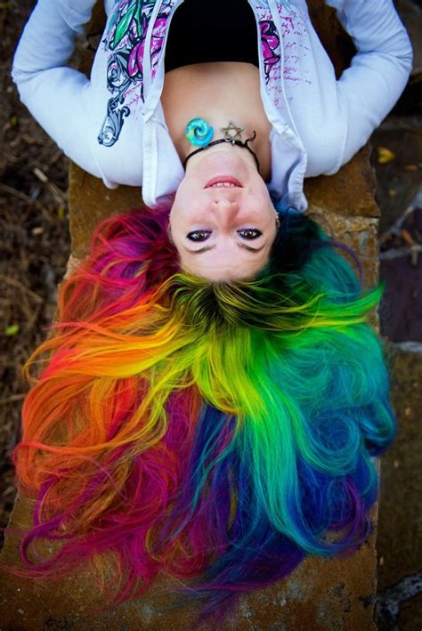 rainbow hair and multi colored hair manic panic dye hard lizzy davis rainbow hair christmas