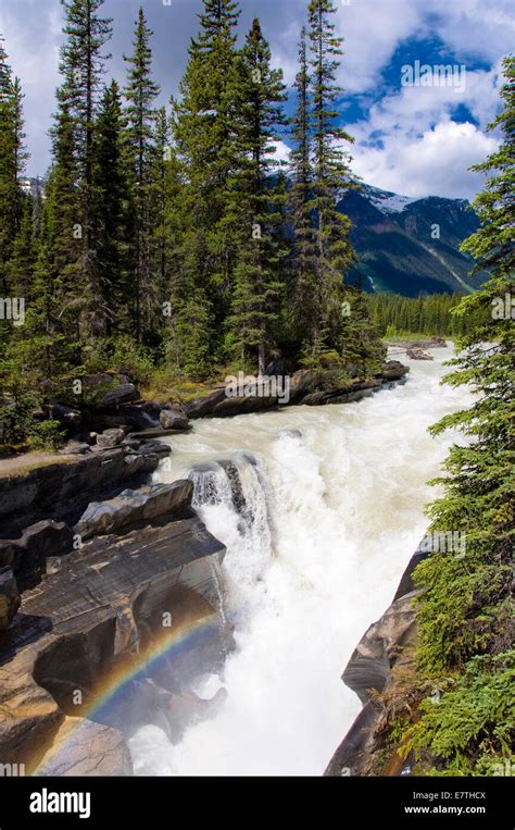 Numa Falls Kootenay National Park British Columbia Canada Stock