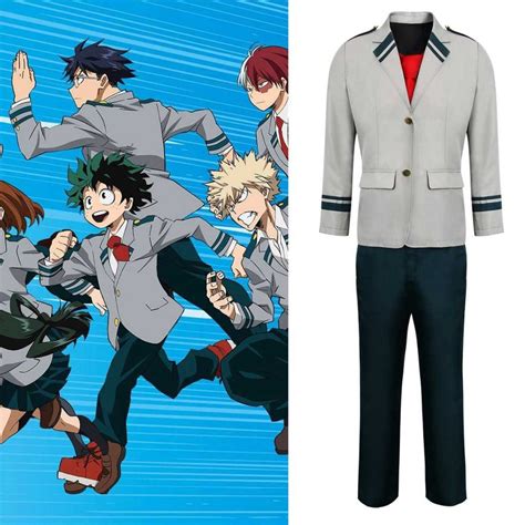 My Hero Academia Deku Tsuyu Ochaco Uraraka School Uniform Costume