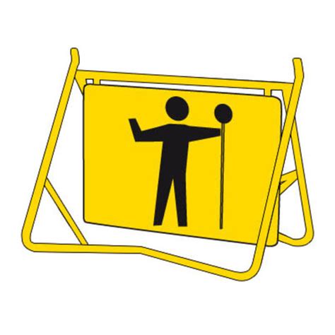 Traffic Controller Swing Sign 900 X 600mm Hi Craft Safety