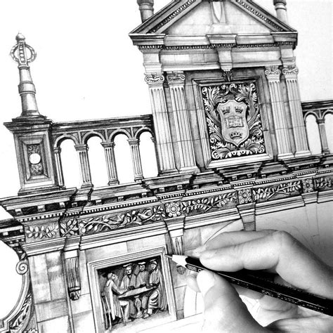 See more ideas about architecture drawing, architecture drawings, architecture. Pencil Drawing: Photorealistic Architectural Drawing of ...
