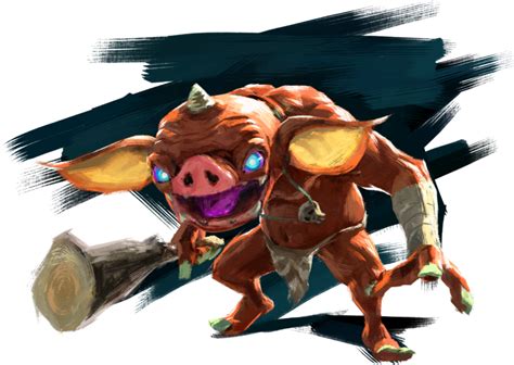 Image Breath Of The Wild Artwork Red Bokoblin Official Artworkpng