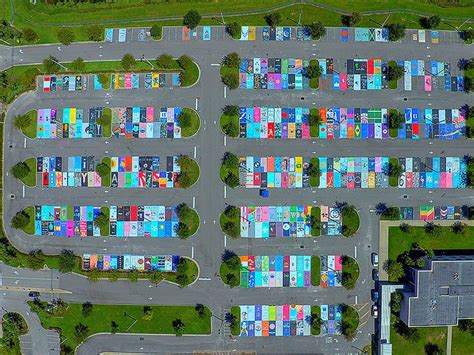 Seniors Paint High School Parking Lot Spots Parking Spot Painting
