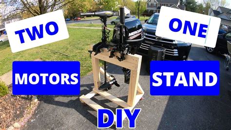 Diy Outboard Motor Stand For Two Motors Youtube
