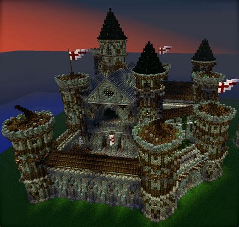 Minecraft How To Build A Blackstone Medieval Castle Tutorial Design Talk
