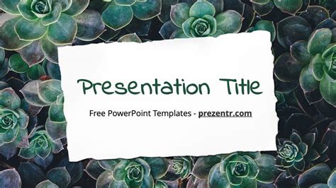 Free Plants Powerpoint Template Prezentr Ppt Templates