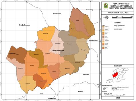 Peta Administratif Kabupaten Banjarnegara