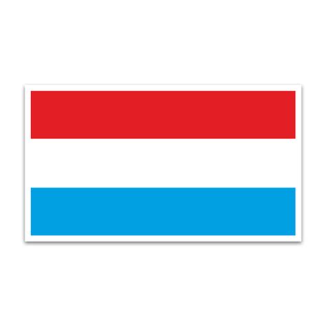 Vinilo decorativo con bandera de Luxemburgo- Teleadhesivo