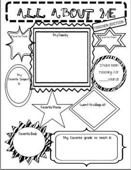 Reading comprehension worksheets for grade 1. Pin by Live and Learn Academy on ESL All about me worksheets | My teacher, Teaching 5th grade ...