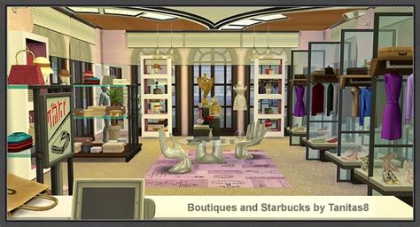 My Sims 4 Blog Boutiques And Starbucks By Tanitas8
