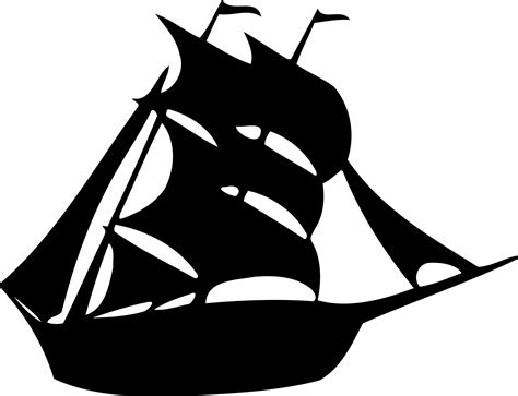 Clipper Ship Silhouette At Getdrawings Free Download