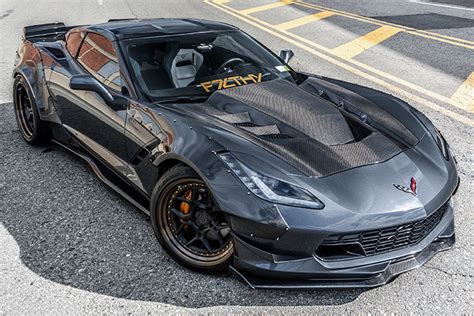 2013 2019 Corvette Z06grandsport Bkss Style Carbon Fiber Hood