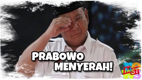 analisa kenapa prabowo tidak serius jadi presiden youtube