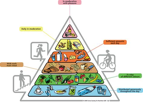 Food Pyramid Recommendations For Healthy Tasty Eating And Drinking