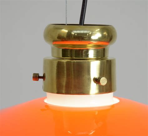Orange Murano Glass Pendant Lamp By Alessandro Pianon For Vistosi For Sale At Pamono