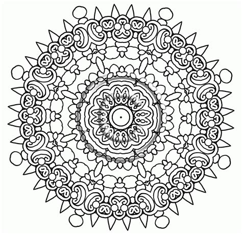 Difficult coloring pages for adult. Intricate Mandala Coloring Pages - Coloring Home