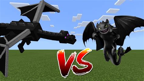 Minecraft dragon mod night fury. Ender Dragon vs Night Fury ( Toothless ) - Minecraft vs ...
