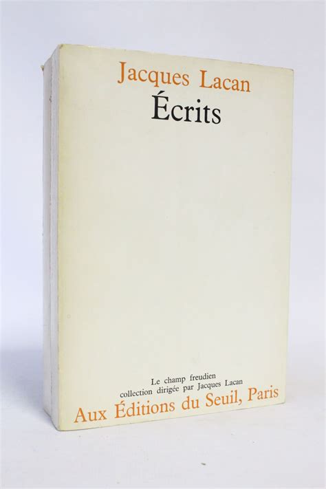 Lacan Ecrits Edition Originale Edition