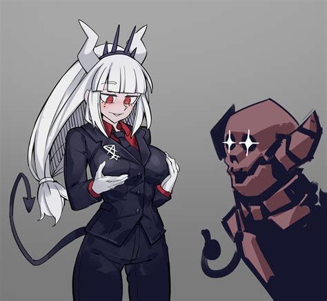 Lucifer And Skeleton Helltaker And More Drawn By Simplecar Danbooru
