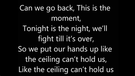So we put our hands up like the sea you can't hold us. Can't Hold Us Lyrics - Macklemore & Ryan Lewis ft. Ray ...