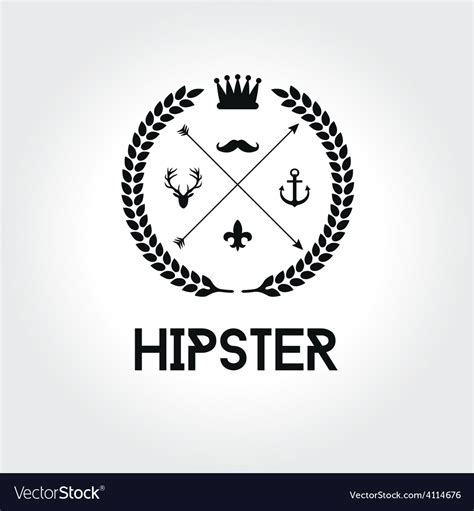 Hipster Logo Royalty Free Vector Image Vectorstock