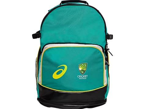 Unisex Cricket Australia Backpack Jungle Cricket Accessories Asics Australia