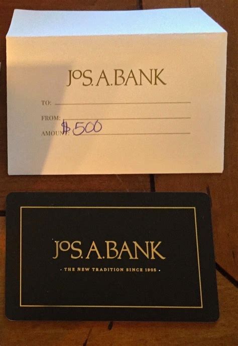 You can choose to pick it up at any one of our 700+men's wearhouse locationsnationwide. $500 JOS. A BANK JOSEPH GIFT CARD CLOTHING MEN SUITS - FULL AMOUNT IS ON CARD | Cards, Gift card ...