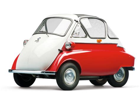 A bubble car produced in the 1950s by bmw and popular with many people in that decade, as it was cheap and was lightweight, though it lacked a reverse gear. BMW Isetta 250 / 300 'Bubble Window' microcar | Small Cars ...