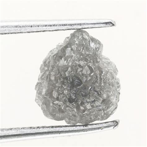 109 Carat Brilliant Fancy Silver Grayish All Natural Rough Diamond