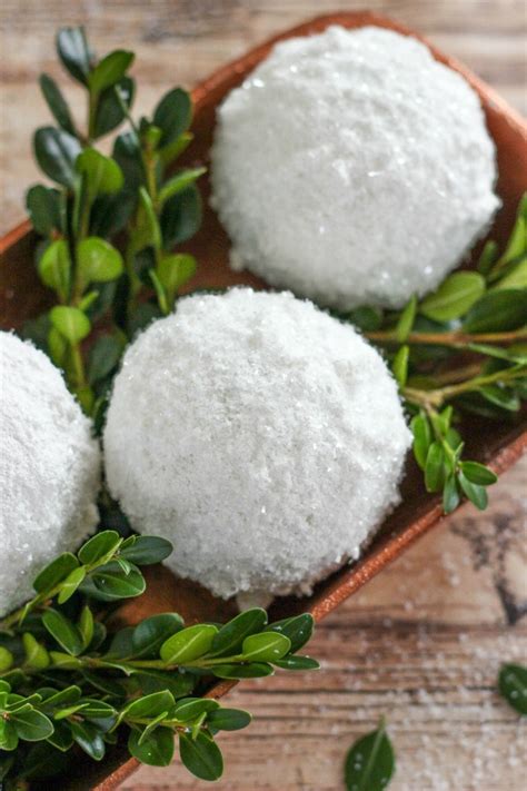 How To Make Sparkle Snow Texture Balls Arboles De