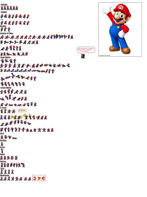 Super Mario Sprite Sheet By Nicogamer337 On Deviantart