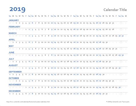 1 Year Calendar Excel Calendar Printables Free Templates