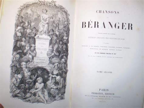 Oeuvres 5 Vol Chansons T I And T Ii 1859 Edition Revue Par L