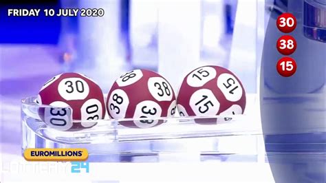 One year later than planned, euro 2020 is here! Euro Millions Draw and Results July 10,2020 - YouTube