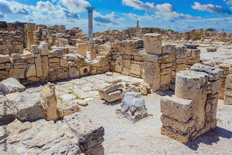 Cyprus Landmarks Ancient Tombs In City Of Paphos Ruins Of Ancient