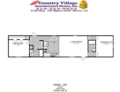 16X70 Mobile Home Floor Plans Floorplans Click