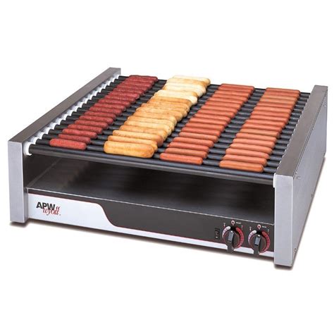 Apw Wyott Hrs 85 Xpert Flat Top Hot Dog Roller Grill With Tru Turn