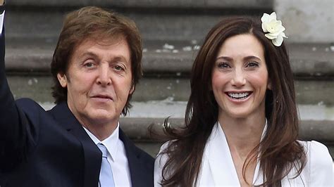 Paul McCartney S Wife Nancy Shevell S Royal Inspired Wedding Mini Dress