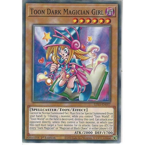 Yu Gi Oh Trading Card Game Lds1 En057 Toon Dark Magician Girl 1st