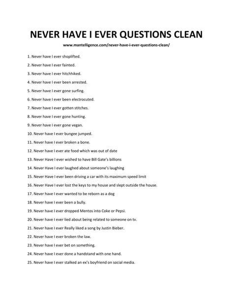 116 Best Never Have I Ever Questions Clean Create Fun Conversations