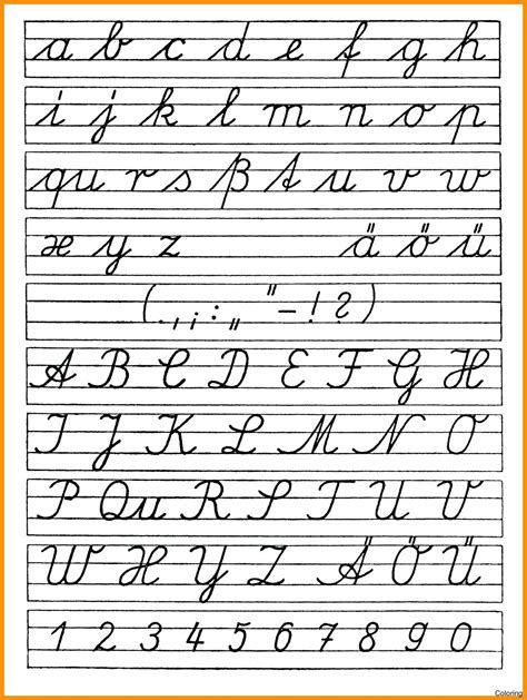 Tracing Cursive Alphabet Letters