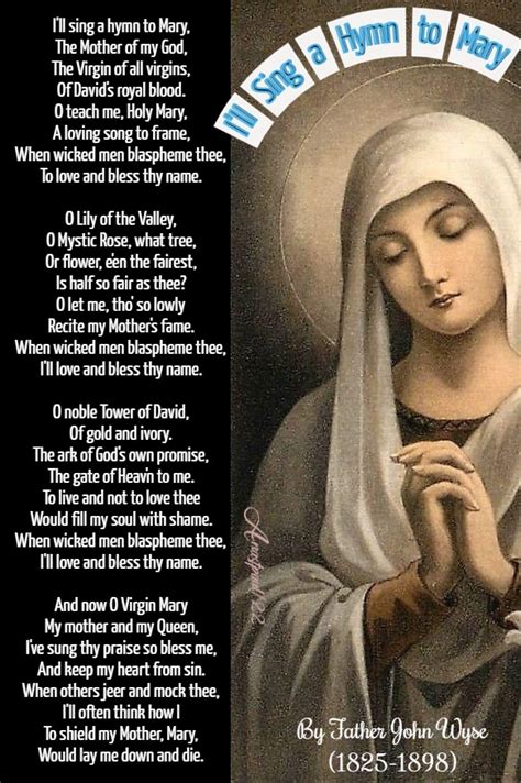 Our Morning Offering 8 December Ill Sing A Hymn To Mary Anastpaul