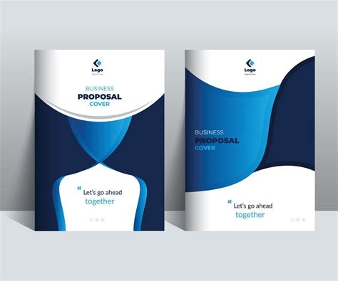 Blue Proposal Cover Design Template Adept For Multipurpose Projects
