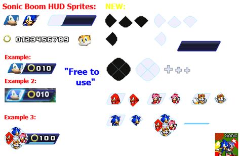 Sonic Boom Hud Sprites By Facundogomez On Deviantart