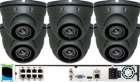 6 Camera Ip Poe System 1 Ultra 4k H265 8 Channel Nvr 6 5mp