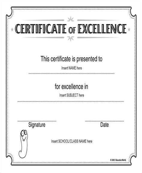 Sample Award Certificates Templates Best Creative Template Design