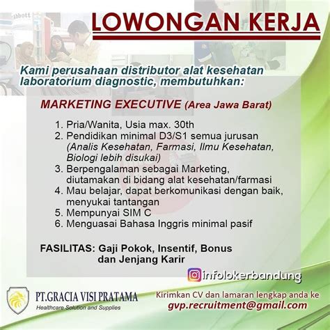 Saat ini pt asia citra pratama sedang membuka lowongan pekerjaan untuk tingkat sma/smk/d3/s1 yang nantinya akan ditempatkan di pabrik yang berada di kawasan industri surya cipta, karawang tersebut. Lowongan Kerja PT. Gracia Visi Pratama Bandung Februari 2019 | Februari, Pendidikan, Belajar