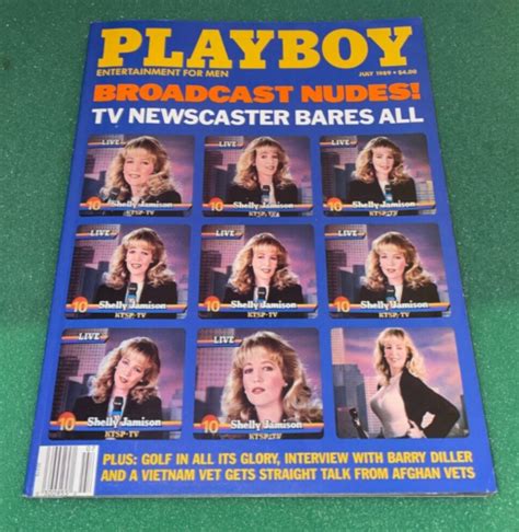 Playboy Magazine July 1989 Broadcast Nudes TV Newscaster Shelly