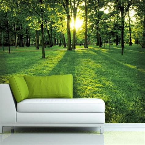 Customize Photo Hd 3d Wallpapers Murals Stereoscopic Wallpaper Green